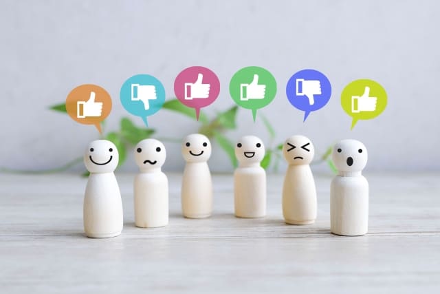 人の評価の画像