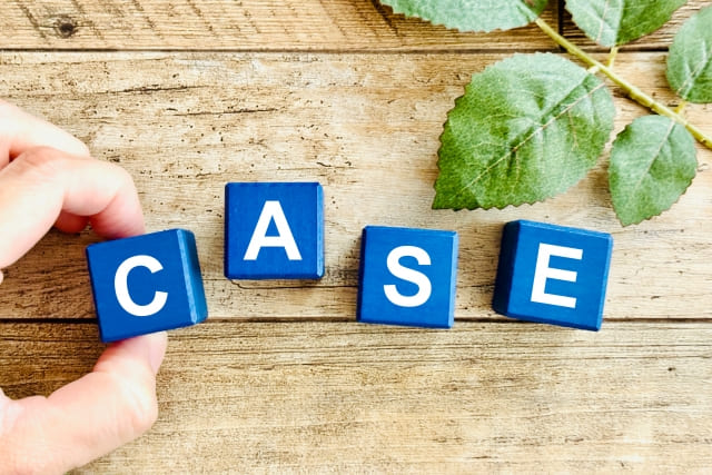 CASEと書かれたブロックの画像