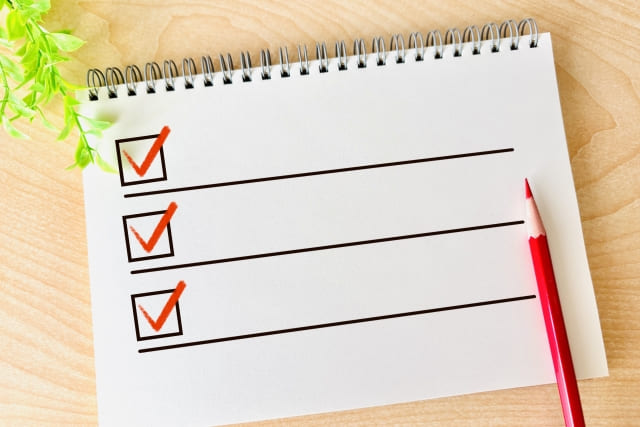 チェックリストの画像